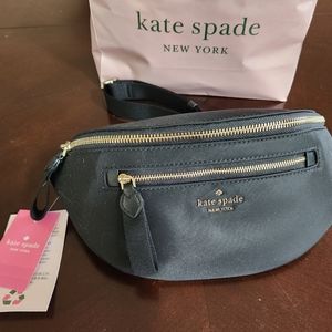 NWT Kate Spade black belt bag